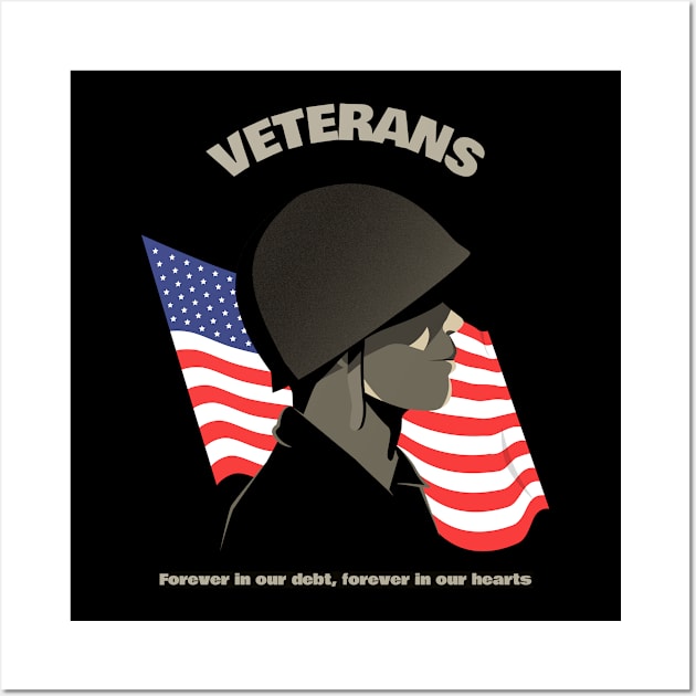 VETERANS Wall Art by Cectees